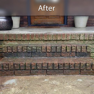 Sinking stairs repaired with PolyLevel® Fargo