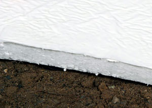 Insulation installed on a crawl space floor in Lakeville