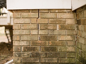 Cracked Brick Foundation in Southern MN, North Dakota, Northeast IA & Western WI