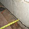 Foundation wall separating from the floor in West Fargo home