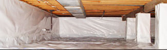 an encapsulated crawl space system in Maple Grove