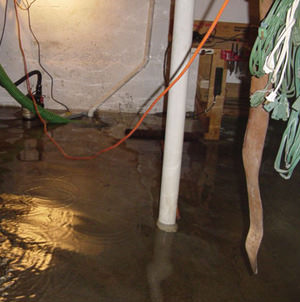 Foundation flooding in a Eden Prairie,Minnesota, North Dakota, Iowa, and Wisconsin home