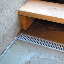 The TrenchDrain Grated Drainage Pipe System installed in Minneapolis, MN