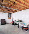 CleanSpace® basement wall vapor barrier installed in Alexandria