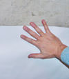closeup of a plastic basement wall covering on concrete in Alexandria