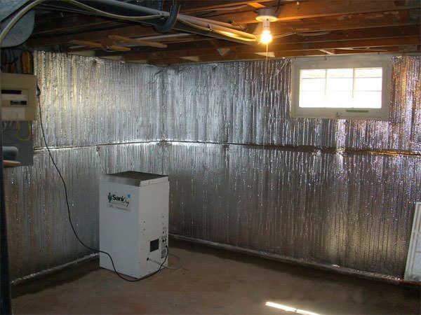 Thermaldry Basement Radiant Wall, What Is The Best Way To Heat An Unfinished Basement
